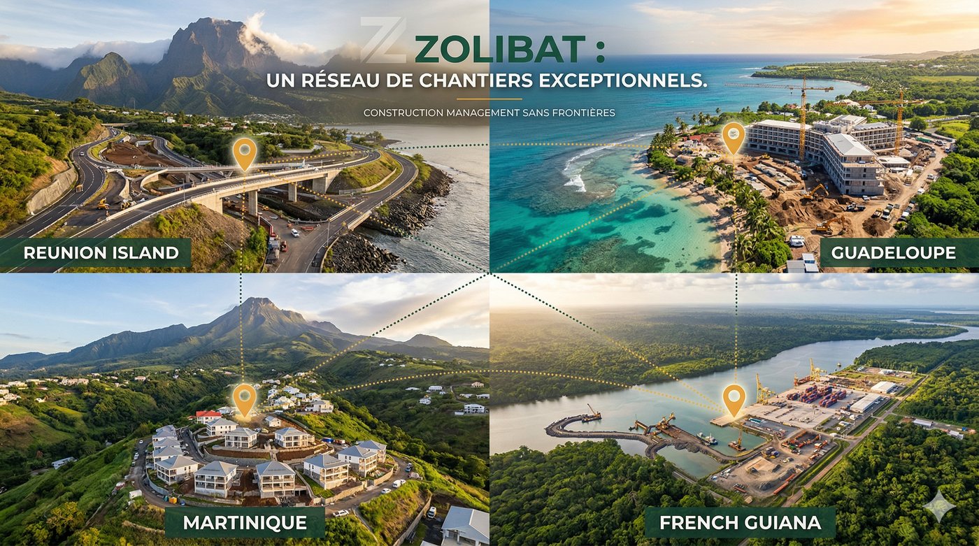 ZoliBat dans les DOM-TOM — La Réunion, Guadeloupe, Martinique, Guyane, Mayotte